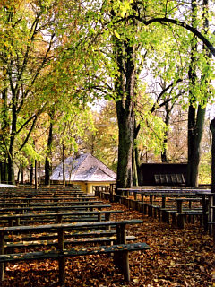 Bergelände im Herbst