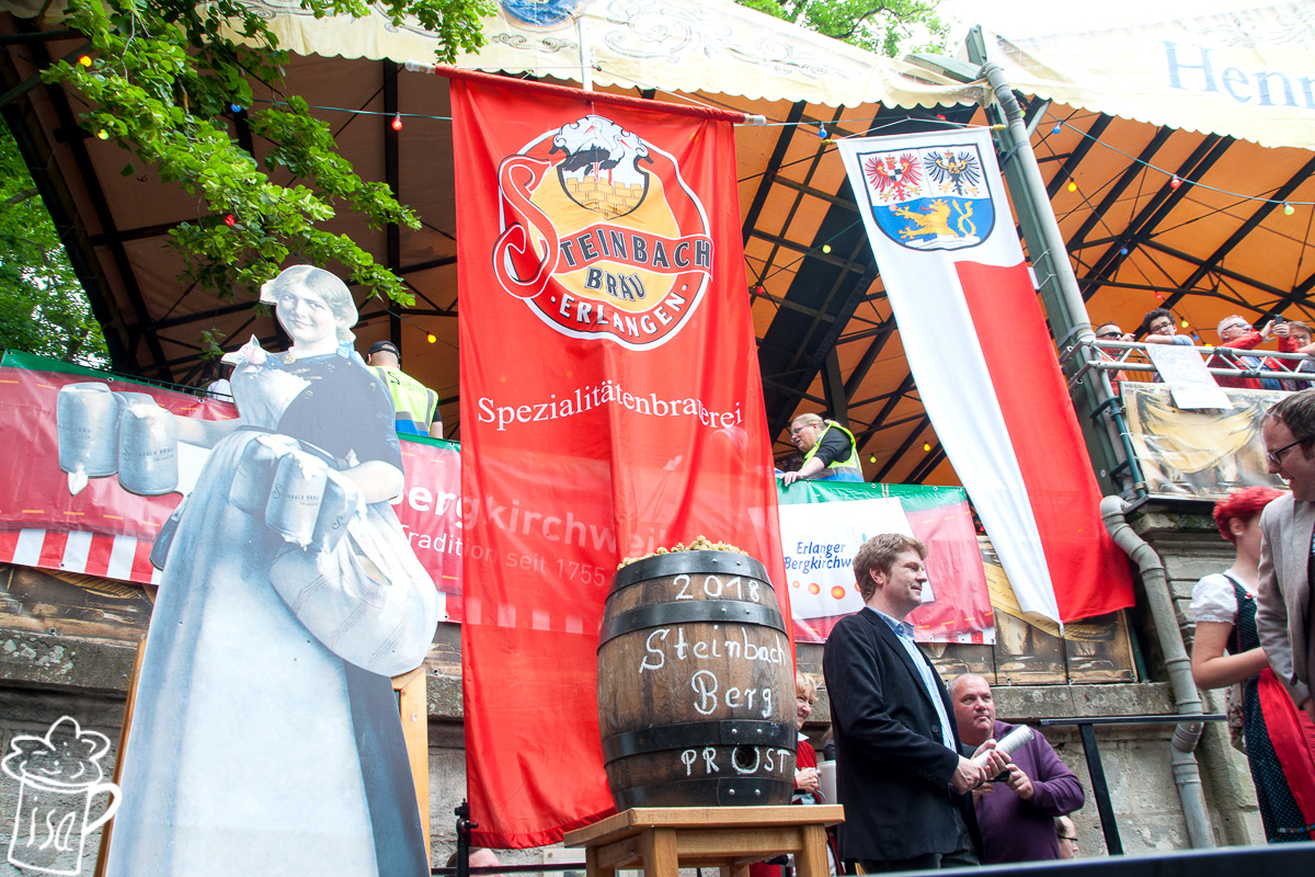 Dieses Jahr spendierte die Erlanger Steinbach Bräu das Freibierfass. 