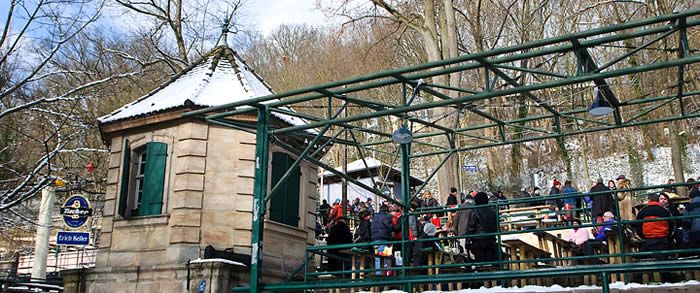 Erich Keller auf dem Erlanger Bergkirchweih Gelände